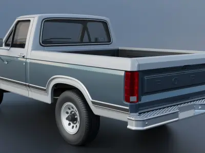 Pickup Truck F-150 1980  3D print model