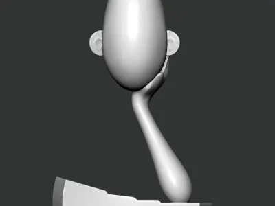 Face Vase Unimpressed Boy for 3D print 3D print model