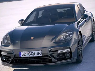 Porsche Panamera Sport Turismo 2018 3D model