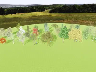 22 Trees - Pack  3D model 3D model