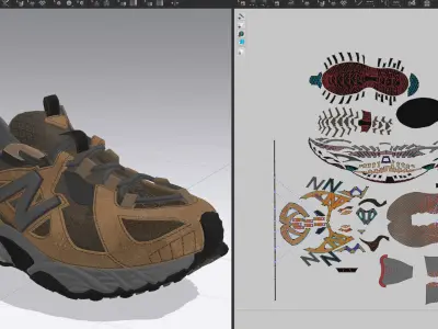 NEW BALANCE 610 sneakers 3d model 3D model