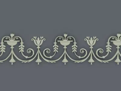 ornament baroque V2 3D model