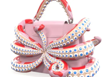 Louis Vuitton x Murakami Artycapucines Capucines Tentacle Bag Low-poly 3D model