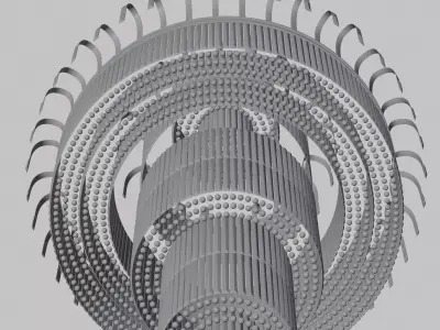 Grand Luxury Multi-Tier Crystal Chandelier 3D model
