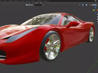 Ferrari 458 Italia  3D print model 3D print model