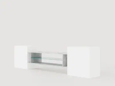 Incastro TV Bench 258 Cm Low-poly 3D model