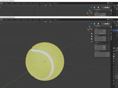 Tennis ball 3D model