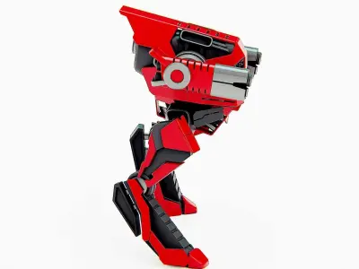 RAPTOR DROID D-150 Rigged for Unreal Engine - Unity - MIXAMO 3D model
