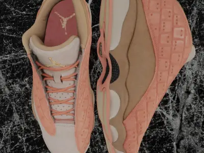 NIKE AIR JORDAN 13 LOW CLOT BASKETBALL 3D SHOES Low-poly 3D model