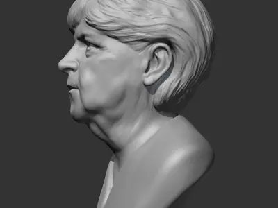 Angela Merkel 3D print model 3D print model