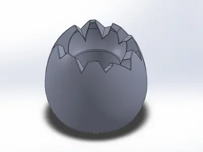 eggshell pattern vase 3D print model