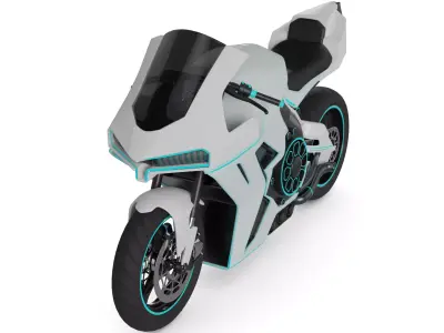 Sport Touring Motorcycle 3D model