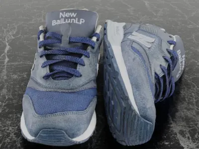 NEW BALANCE BAILUN LP 3D SHOES Low-poly 3D model