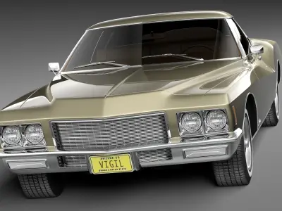 Buick Riviera GS Boattail 1971 3D model