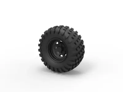 Offroad wheel 22 3D print model
