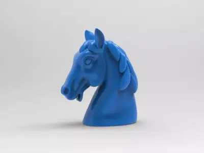 Horse head 3D model shop