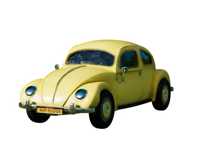 Classic Car 3D model 2