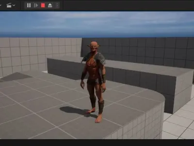 Hobgoblin - Rigged for Unreal Engine Low-poly 3D model