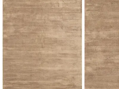 Carpet set 86 - Brown Wool Rug - 6K 3D model