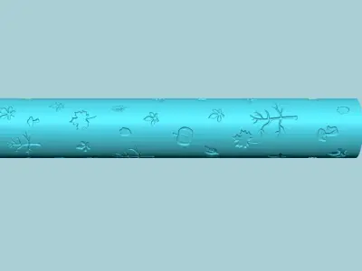 Texture Roll 42 Autumun Negative - Fondant Decoration Maker 3D print model
