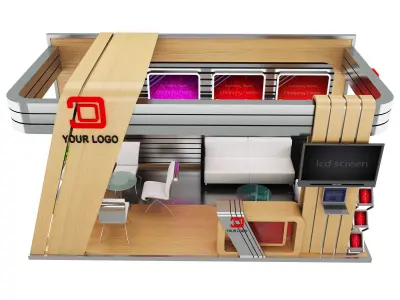 Booth Exhibition Stand a427 3D model