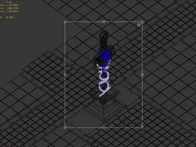 Game City Center - Sword - Stone Carving 03 3D model