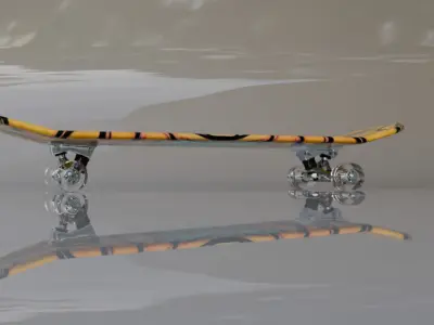 skateboard 3D model