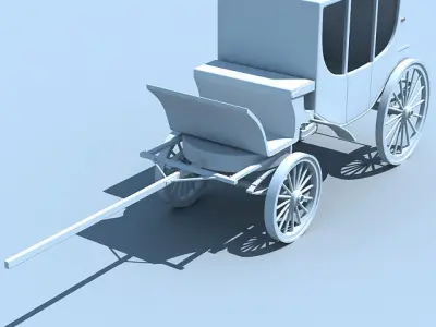 Old Carriage 3D model