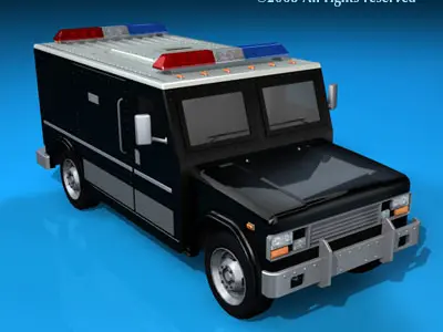 SWAT truck 3D model