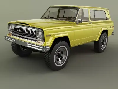 Jeep Cherokee  SJ  Wide-track 3D model