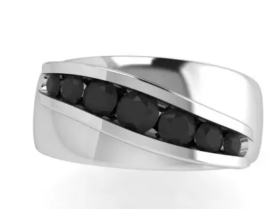 Channel Setting Band Ring 3570 3D print model