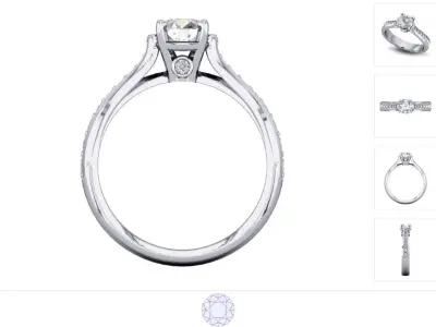Women ring 3dm stl render detail 3D print model 25