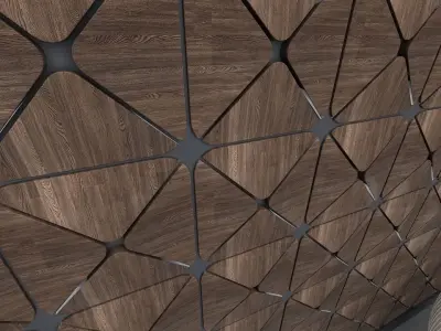 3d Wall Panel Low-poly 3D model