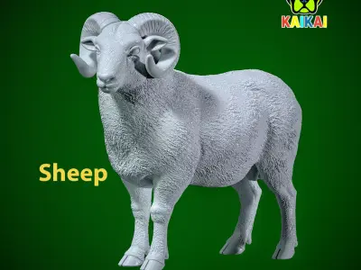 Sheep model - Goat statue urban vibes 3D print model