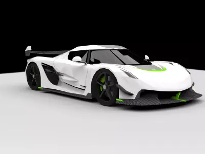 Koenigsegg Jesko - Masterpiece of Speed 3D model
