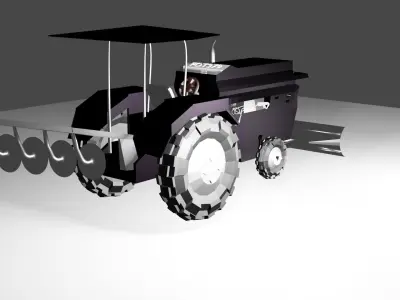 tractor 3D model 3D model purchase