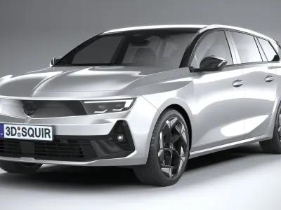 Opel Astra Sports Tourer GSE 2023 3D model