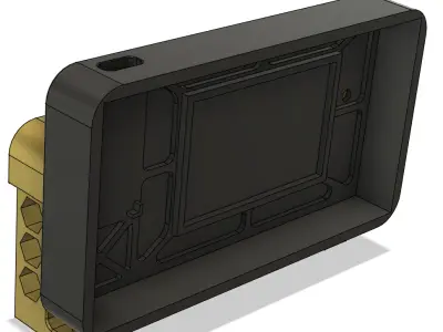 Simracing Gear Indicator with 6 adressable RGB LEDs 3D print model