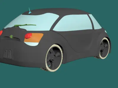 Toyota H2GO Google car AAA Low-poly 3D model