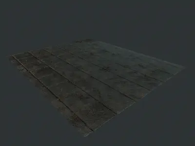 Stone wall Low-poly 3D model buy