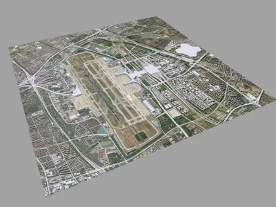 Shanghai Hongqiao International Airport 3D model