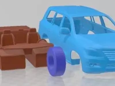 Lexus LX 570 2010 Printable Car  3D print model