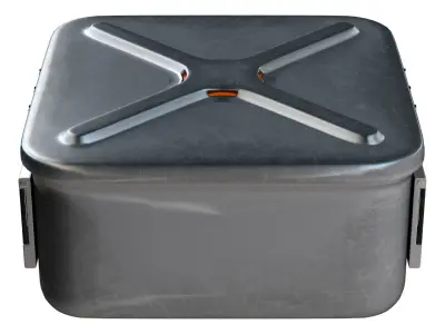  Asipco Middle Medical Container Low-poly 3D model