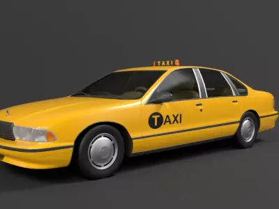 TAXI US CITY 3D model
