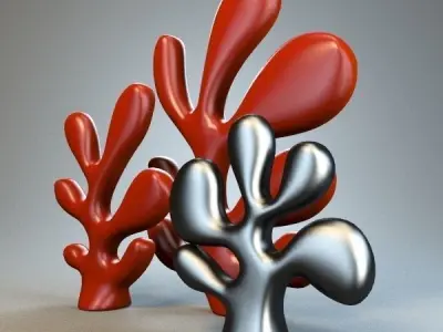 Cactus coral 3D model