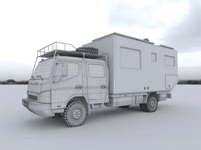Camper Off Road Truck 3D model