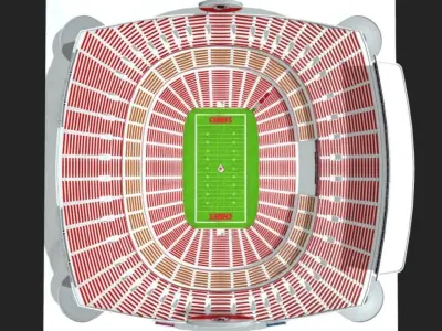 Arrowhead Stadium 3D 3D model
