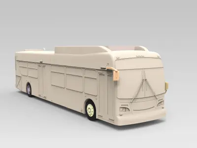 MTA New York City Bus printable 3D print model