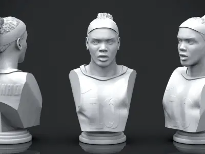 Ronaldinho Gaucho Bust 3D print model