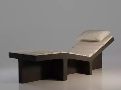 Shadow Chaise Lounge Chair 3D model